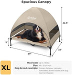Veehoo Outdoor Dog Bed with Canopy, Cooling Elevated Dog Shade for Outside - Image 4