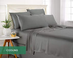 Pure Bamboo Twin XL Sheets, Genuine 100% Organic Viscose Derived from Bamboo Bed Sheet Set, Luxuriously Soft & Cooling, Double Stitching, 2 Year Quality Promise (Twin XL, Stone Grey) - Image 5
