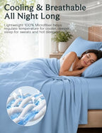 Full Size Sheets, Cooling & Soft Deep Pocket Bed Sheet Set, 4PC - Image 4