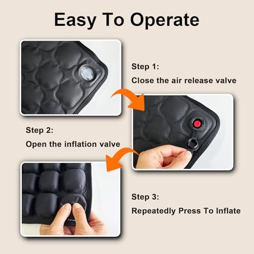 Inflatable Airplane Seat Cushion for Pain Relief with Airbags - Image 5