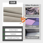 FLYMEI Patio Cushion Covers 48x24x5, Beige, 1Packs - Image 5