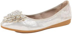 Flats Shoes for Women Rhinestone Wedding Ballerina Shoes Foldable Sparkly Comfort Slip on Flat Dressy Flats - Image 3
