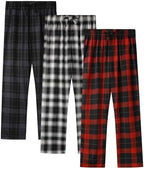 BAMBOO COOL Men's Pajama Bottoms Plaid Pajamas Pants Soft Lounge Woven Pj by BAMBOOCOOL
