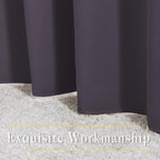 NICETOWN Blackout Bedroom Curtains 66 inches Long, Grommet Room Darkening Thermal Insulated Window Treatments for Home Office/Kids Room, Greyish Purple, 2 Panels, W66 x L66 - Image 6