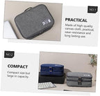 jojofuny 2pcs Multifunctional Storage Bag Canvas Earphone Travel Charging Pack - Image 6