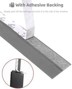 Soft Blinds Light Blocking Strips with Adhesive Backing, 500 cm Window Window Light Blocker for Nursery Bedroom, Doorway Gaps Side Channels(5 Pack) - Image 4