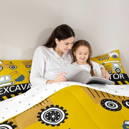 Kids Equipment Trucks Bedding Set Boys Construction Comforter Set Boys - Image 6