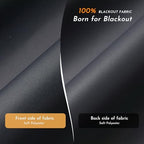 Persilux Blackout Window Shades for Home, Cordless Roller Shades with Valance, Thermal Insulated Fabric Window Blinds, UV Protection Blinds for Indoor Windows, Office and Bedroom (Black,70"W x 64"H) - Image 3