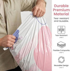 4 Pack No-Pump Vacuum Storage Bags, Large Cube Vacuum Seal Bags, Space Saver Bags for Clothes, Pump-Free Compression Cubes for Comforters, Blankets, Bedding & Closet Organization，Large - Image 2