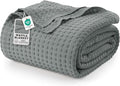 Utopia Bedding 100% Cotton Waffle Blanket King Size Cool Grey, 90x108 Inch by UTOPIABEDDING