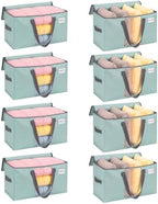 VENO Moving Bags, Wide Open Top, Clear Window, Light Green, 8 Pack by Veno