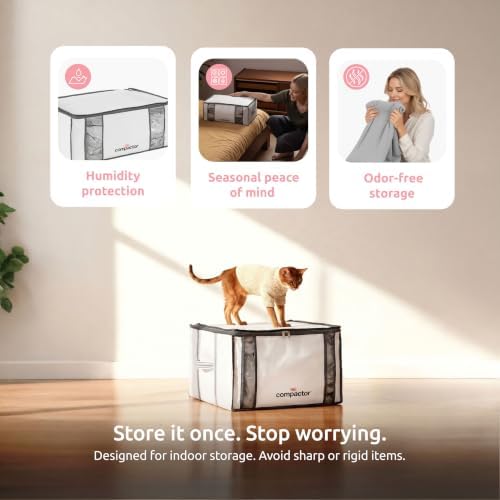 Compactor Vacuum Storage Bag & Semi-Rigid Cube, Closet Organizer, 125L - Image 4