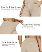 G4Free Yoga Pants for Women Wide Leg Pants with Pockets High Waisted - Image 4