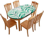 Oval Tablecloths, Plaid Pattern Printed on Elasticated Table Cover, for Outdoor Travel Picnics BBQs Beach Parties, Fits for 52" x 70" Oval Tables by tablecovertablecloth