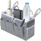 Bedside Storage Organizer Large Capacity Iron Frame Hangable Basket by Unknown