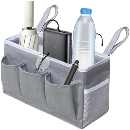 Bedside Storage Organizer Large Capacity Iron Frame Hangable Basket by Unknown