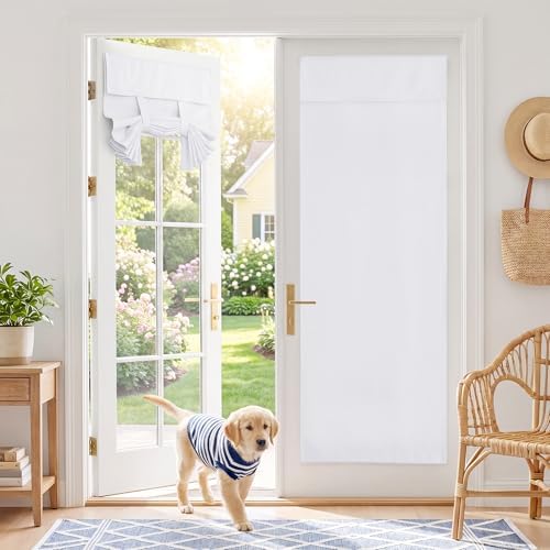 RYB HOME 2 Panels Blackout French Door Curtains for Front Back Glass Door by RYBHOME