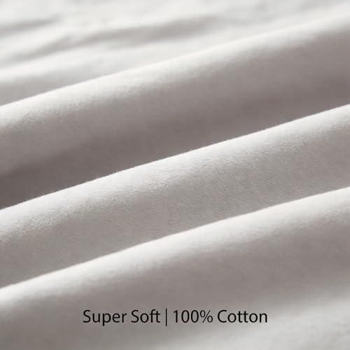 100% Cotton Summer Comforter,Ultra Soft Breathable Lightweight Quilt,Machine Washable for Hot Sleepers&Travel. (Grey, XL(60''×78'')) - Image 4