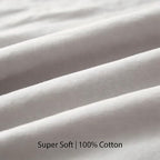 100% Cotton Summer Comforter,Ultra Soft Breathable Lightweight Quilt,Machine Washable for Hot Sleepers&Travel. (Grey, XXL(71''×78'')) - Image 4