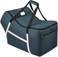 Infant Car Seat Travel Bag for Airplane Compatible with All Nuna Pipa Car Seat and Base,Chicco KeyFit 30 and Base, Padded Car Seat Bags for Air Travel,Car Seat Gate Check Bag with Side Pocket, Blue by SINVICKO