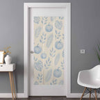Window Privacy Film Frosted, Blue Pumpkins Fall Non-Adhesive Static Cling Window Tint, Thanksgiving Tropical Palm Rustic Insulated Windows Frosted Films for Living Room, 35.4 x 78.7 Inches - Image 3