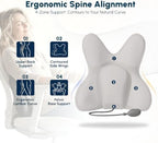 Lumbar Support Pillow,Inflatable Back Cushions,Office Chair Sliver - Image 3
