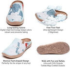 UIN Slipper Woman Travel Art Painted Shoes Wide Toe Casual Home Slip On Mules Malaga - Image 6