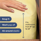 Cal King 6 Piece Bed Sheet Set - Soft, Breathable & Cooling Sheets - Yellow - Image 3