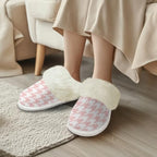 Cotton Slippers With Fluffy Edges House Slippers Non‑Slip Sole - Image 2