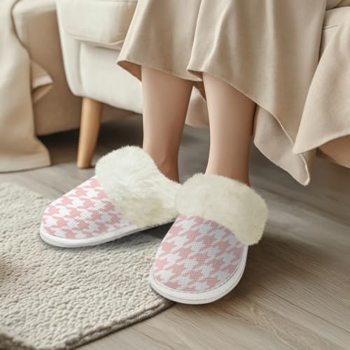 Cotton Slippers With Fluffy Edges House Slippers Non‑Slip Sole - Image 2
