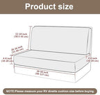 Eco-Ancheng RV Dinette Cushion Covers Seat Covers Camper Cushions Slipcover - Image 4