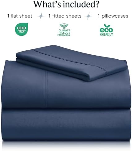 Twin Size Sheets Set, Cooling & Soft Deep Pocket Bed Sheets, 3PC - Image 2