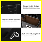Seat Back Organizer, Full Leather Cover Tissue Case Headrest Storage Box with 2 Cup Holders and Hook Multi-functional Durable Back Seat Storage Tool for Family Travel and Kids Care Red - Image 6