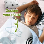 Personalized Toddler Nap Mat for Preschool, Custom Kids Nap Mat with Name, Extra Soft Preschool Nap Mat with Pillow & Blanket, Roll Up Daycare Sleeping Mat for Kids Boys - Image 2