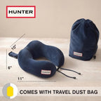 Hunter Ellis Contour Travel Neck Pillow, Dress Blue, 11" x 10" x 6" - Image 2