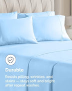 Queen Pillow Cases - 10 Pack Pillowcase Covers - 20" x 30" (Light Blue) - Image 4