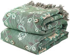 LUTBM Boho Throw Blanket for Bed 60"x80", 100% Cotton Soft Couch Blankets by LUTBMFindYourFreeSpiritatHome