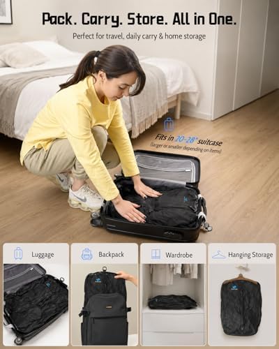 Zurligi Travel Vacuum Bag with Pump, Airtight Zipper and Shoulder Strap - Image 4