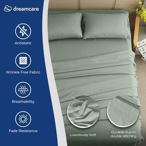 DREAMCARE Twin XL Sheets - 4pc Breathable Cooling Sheets Twin XL Sheet Sets - Image 2