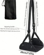 Adjustable Foot Hammocks for Travel, Car, Airplane Rest, Office Hanging, Simple Leg Support Pads for Airplane, Office, Under Desk, Car - Image 4