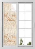 Window Privacy Film Frosted, Thanksgiving Fall Reusable Static Cling Window Tints, Farmhouse Deer Fox Orange Leaves Vines Heat Control Windows Films for Offices, Balcony, 29.5 x 118 Inches by Unknown