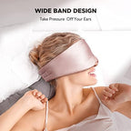 LitBear Silk Sleep Mask Pink and TSA Approved Travel Bottles for Toiletries Pink - Image 6