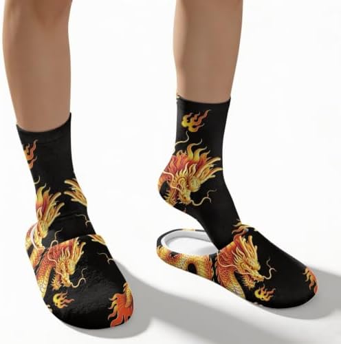 House Slippers for Women Washable Closed Toe with Cute Socks - Image 4