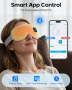 Smart Heated Eye Mask for Dry Eyes, App Controlled Cordless Warm Compress, Precise 99-149F Temperature, 1-60 Min Timer, 4 Smart Modes, Auto Shut Off, 1500mAh USB-C, Washable Cover - Image 2
