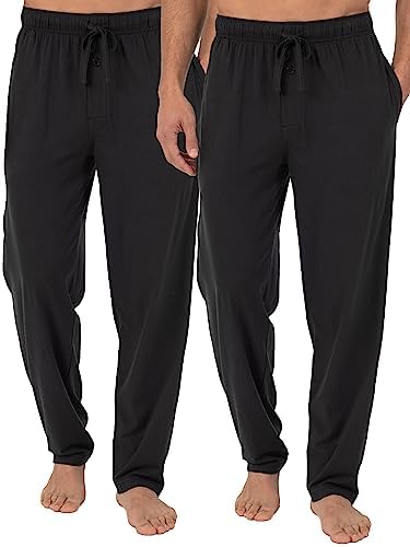 Fruit of the Loom Men's Extended Sizes Jersey Knit Sleep Pajama Lounge Pant (1 & 2 Packs) by FruitoftheLoom