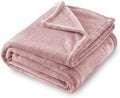 SOCHOW Flannel Fleece Blanket King Size, Dusty Pink, 90x108 inches by SOCHOW