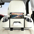 Back Seat Car Organizer, Nappa Leather Seat Organizer with Cup Holders by Unknown