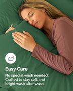 King Pillow Cases - 6 Pack Pillowcase Covers - 20" x 40" (Emerald Green) - Image 6
