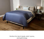 NEST and NOOKS 100% Cotton Sateen Twin XL Flat Sheet, Charcoal - Image 6