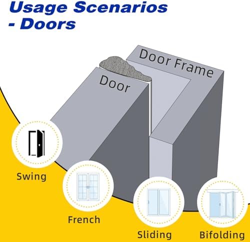 Weather Stripping Door Seal Strip for Door Frame,Winter Window Insulation - Image 4